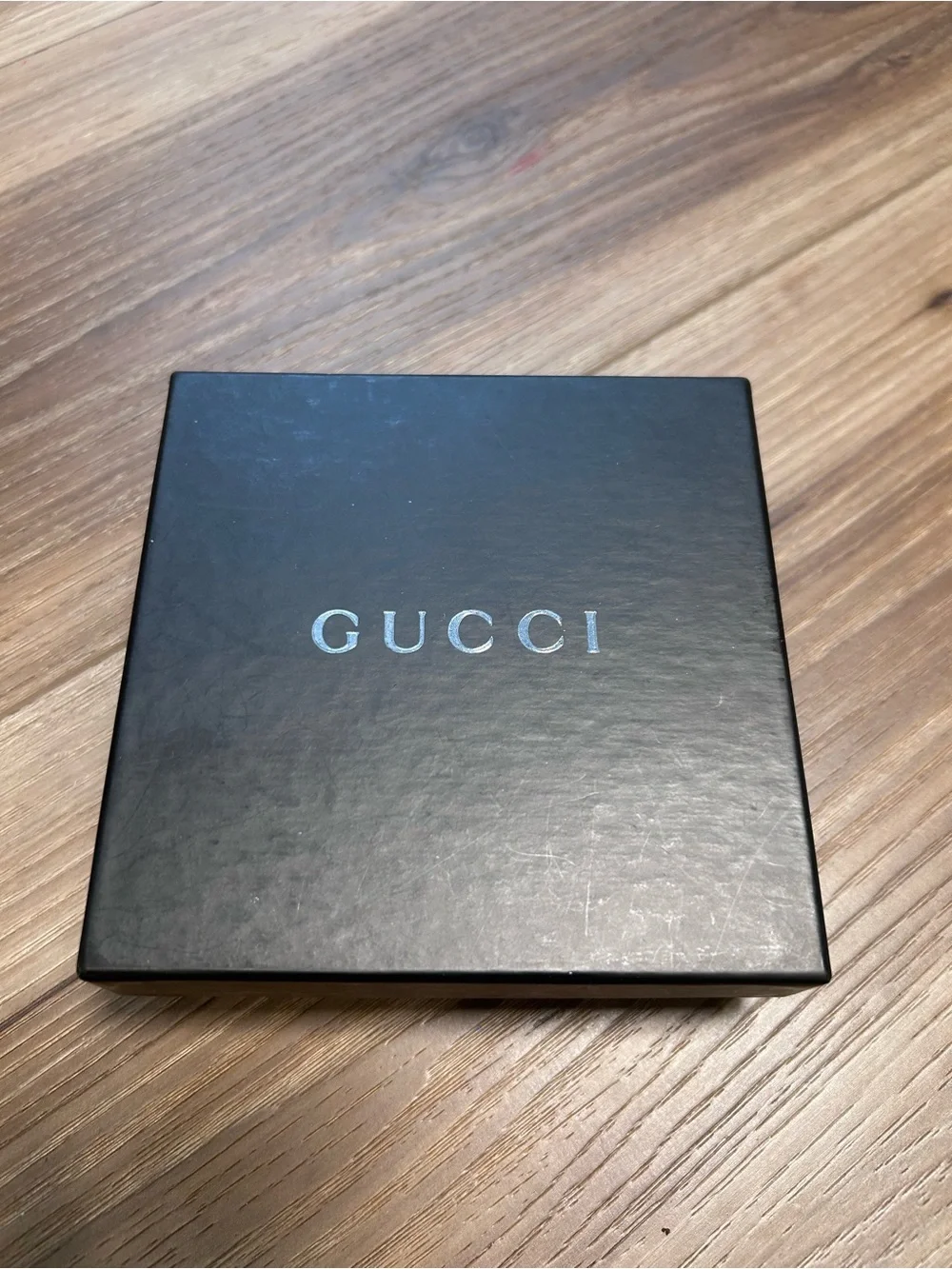New in Box Gucci red Jackie monogram bifold wallet piston lock silver authentic